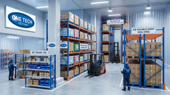 Các loại kệ kho lạnh Thanh Hóa phổ biến cho doanh nghiệp