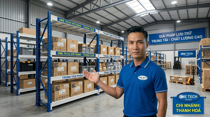 Kệ kho hàng Thanh Hóa trực thuộc OneTech cung cấp kệ trung tải