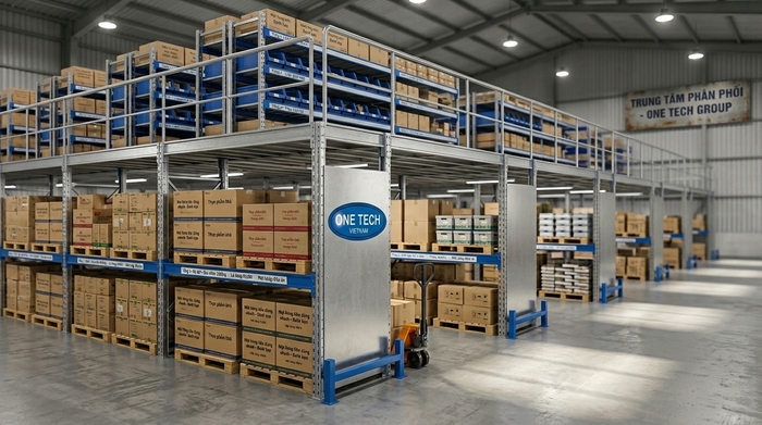 Kệ sàn mezzanine kho phân phối Thanh Hóa Kệ sàn mezzanine cho kho phân phối hàng hóa tại Thanh Hóa