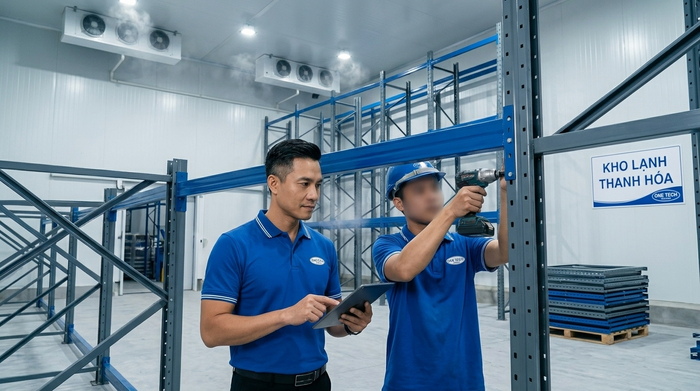 Thi công lắp đặt kệ kho lạnh tại Thanh Hóa
