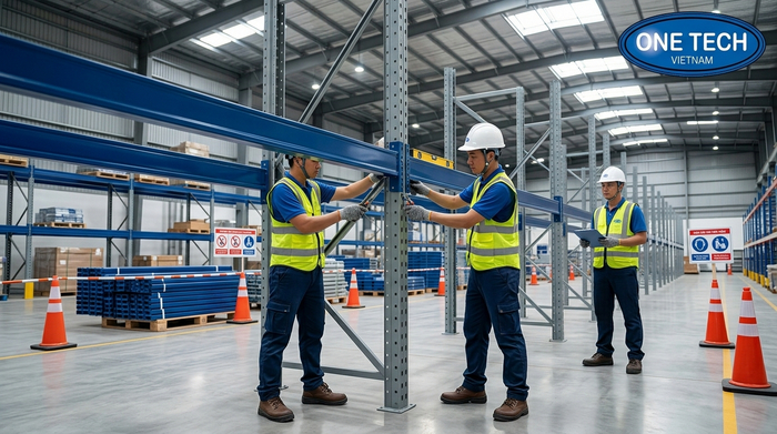 Lắp đặt kệ pallet nhanh tại kho hàng Thanh Hóa