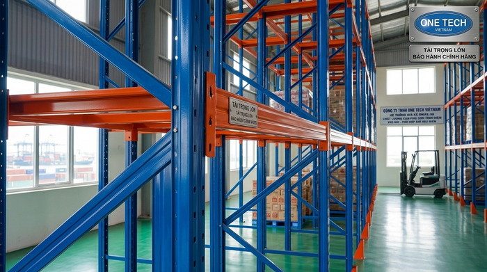 Sơn tĩnh điện kệ drive in chống han rỉ Bề mặt sơn tĩnh điện kệ drive in chống han rỉ trong kho Thanh Hóa