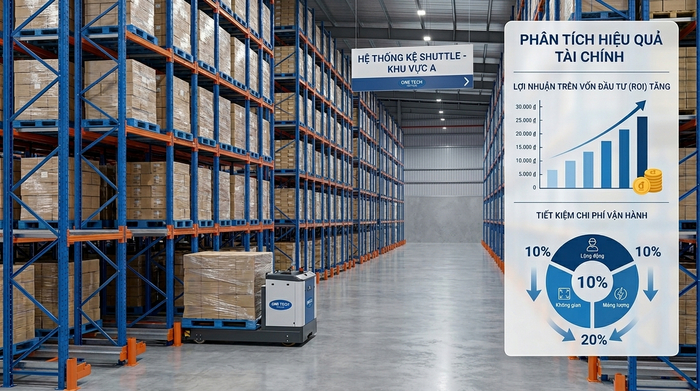 Phân tích chi phí và hiệu quả sử dụng kệ Radio Shuttle Thanh Hóa