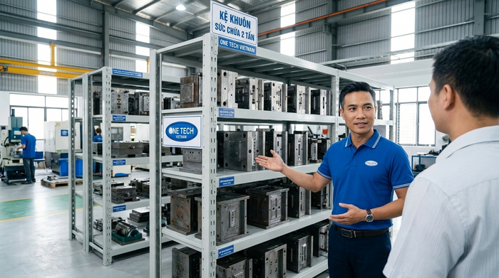 Bàn giao kệ khuôn sau lắp đặt Bàn giao kệ khuôn sau lắp đặt cho nhà máy tại Thanh Hóa