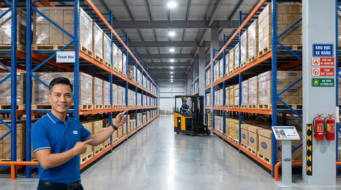 Bố trí lối đi xe nâng kệ Push Back Thanh Hóa Bố trí lối đi xe nâng cho kệ Push Back Thanh Hóa