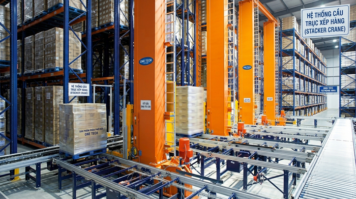 Cấu tạo Stacker-Crane Thanh Hóa Cấu tạo cơ bản của Stacker-Crane dùng trong kho hàng Thanh Hóa
