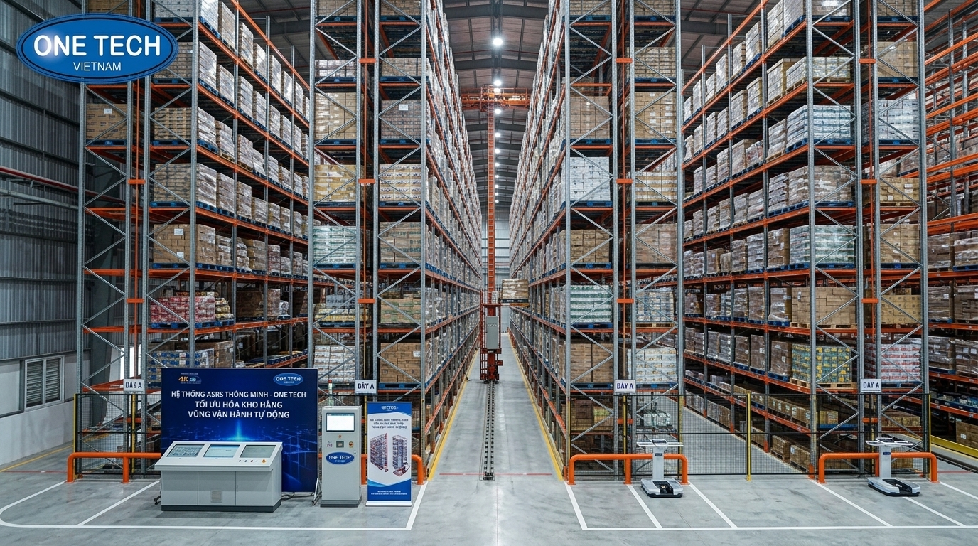 Hệ thống ASRS tối ưu không gian lưu trữ Kệ kho ASRS tối ưu chiều cao và mật độ lưu trữ cho nhà kho tại Thanh Hóa