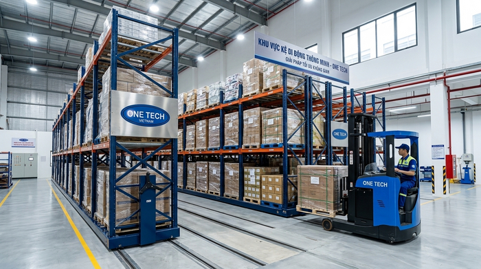 Kệ Mobile Rack dùng cho kho pallet tại Thanh Hóa Kệ Mobile Rack dùng cho kho pallet tại Thanh Hóa