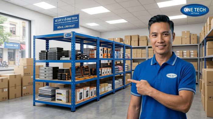Kệ sắt V lỗ Thanh Hóa cho kho nhỏ Kệ sắt V lỗ cho kho nhỏ và cửa hàng tại Thanh Hóa