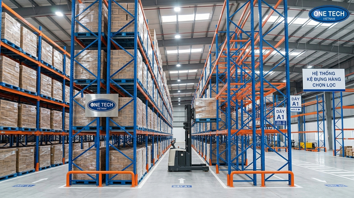 Kệ Selective Thanh Hóa cho kho pallet Kệ Selective cho kho pallet cần truy xuất nhanh tại Thanh Hóa