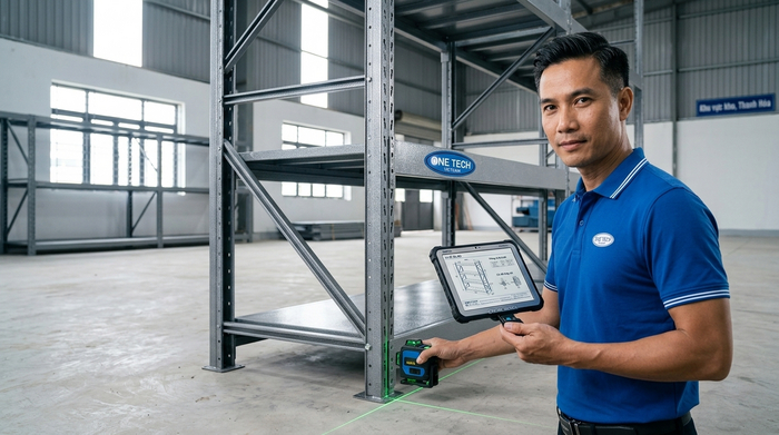 Quy trình khảo sát và lắp đặt kệ kho hàng tại Thanh Hóa