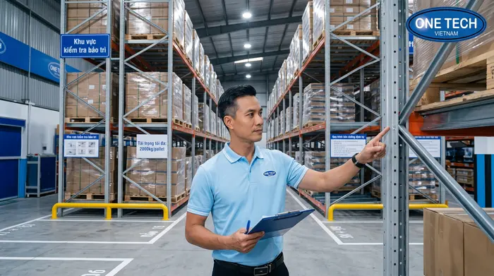 Kiểm tra bảo trì kệ đẩy lùi Push Back Kiểm tra bảo trì kệ đẩy lùi Push Back trong kho hàng