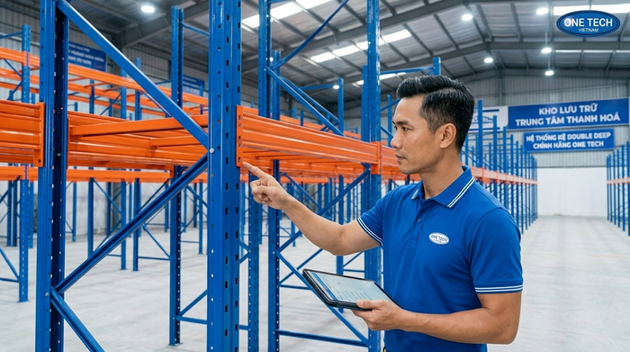 Nghiệm thu hệ thống kệ Double Deep sau lắp đặt tại Thanh Hóa