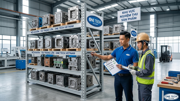 Nghiệm thu kệ khuôn sau lắp đặt Nghiệm thu kệ khuôn tại nhà máy sau lắp đặt