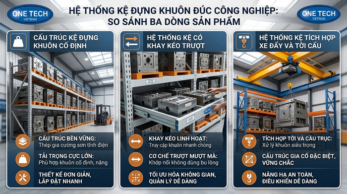 So sánh các mẫu kệ khuôn So sánh các mẫu kệ khuôn công nghiệp phổ biến