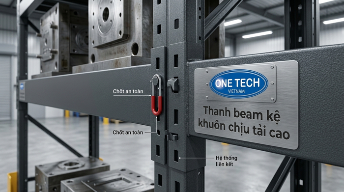 Thanh beam kệ khuôn chịu tải cao Thanh beam kệ khuôn chịu tải cao dùng cho kho công nghiệp