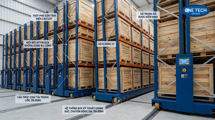 Thông số kỹ thuật kệ kho di động cần kiểm tra trước khi lắp đặt Thông số kỹ thuật kệ kho di động cần kiểm tra trước khi lắp đặt