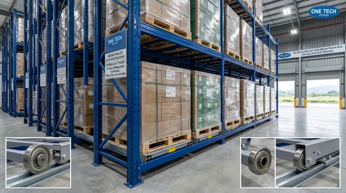 Thông số kỹ thuật kệ Push Back Thanh Hóa Thông số kỹ thuật kệ Push Back Thanh Hóa cho kho pallet