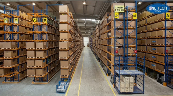 Tối ưu không gian kho Thanh Hóa bằng kệ Narrow Aisle Tận dụng tối ưu không gian kho tại Thanh Hóa bằng kệ Narrow Aisle