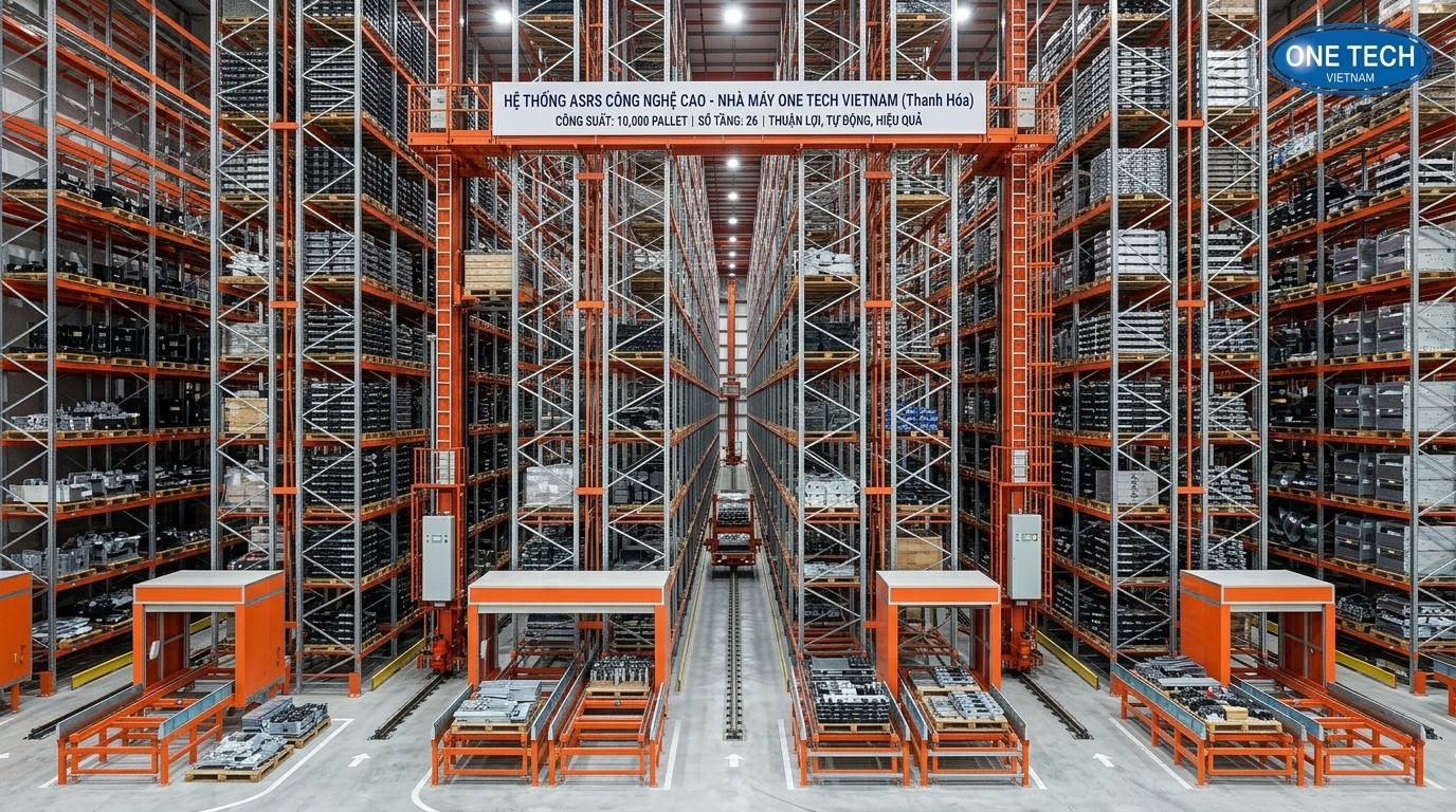 Ứng dụng ASRS trong kho nhà máy Thanh Hóa Ứng dụng kệ kho ASRS trong nhà máy sản xuất tại Thanh Hóa