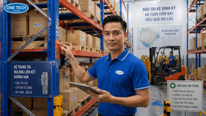 Bảo trì kệ kho hàng và kiểm tra an toàn tại Thanh Hóa