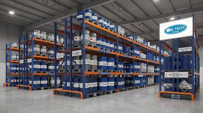 Kệ chứa thùng phuy Thanh Hóa cho kho hóa chất Kệ chứa thùng phuy Thanh Hóa cho kho hóa chất