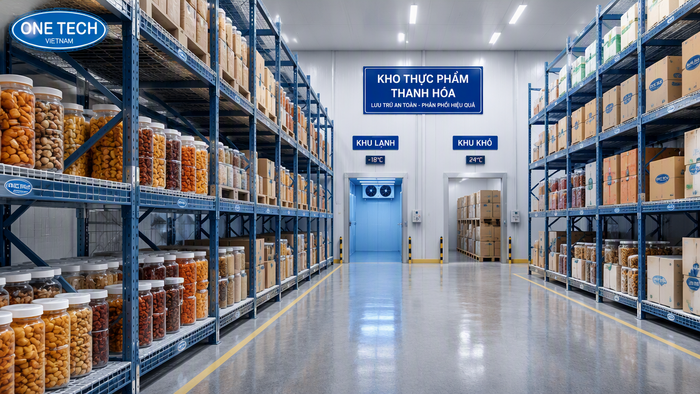 Bố trí kệ kho thực phẩm Thanh Hóa Bố trí kệ kho thực phẩm Thanh Hóa trong kho bảo quản hàng hóa
