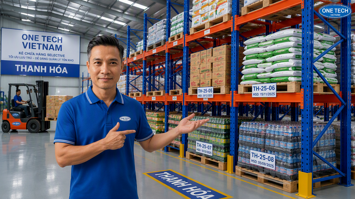 Kệ Selective cho kho thực phẩm Thanh Hóa Kệ Selective lưu trữ pallet thực phẩm tại Thanh Hóa