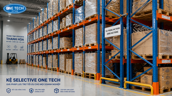 Kệ selective logistics Thanh Hóa Kệ selective cho kho logistics tại Thanh Hóa cần lấy hàng linh hoạt