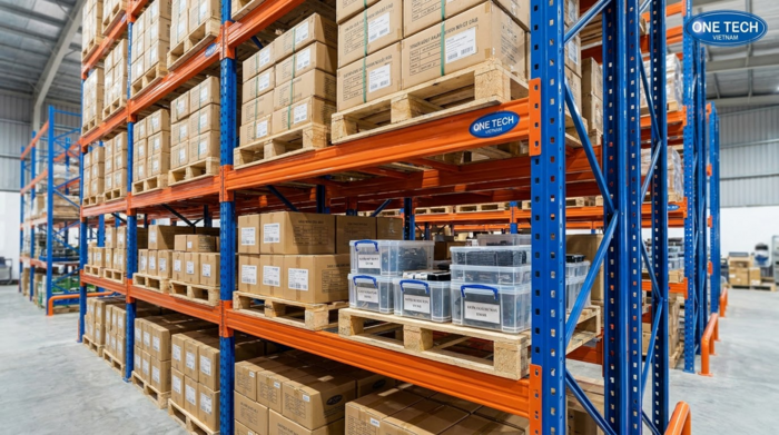 Kệ tải trọng nặng Thanh Hóa dùng cho pallet linh kiện điện tử