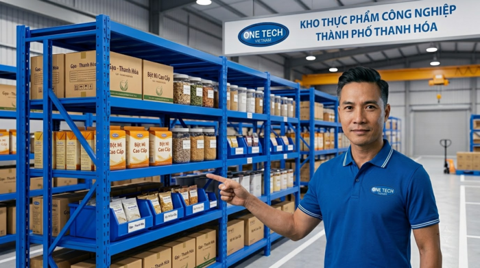 Kệ trung tải kho thực phẩm công nghiệp Kệ trung tải cho kho thực phẩm công nghiệp tại Thanh Hóa