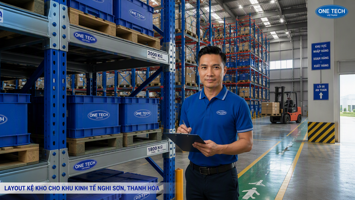 Layout kệ kho cho khu kinh tế Nghi Sơn Thanh Hóa