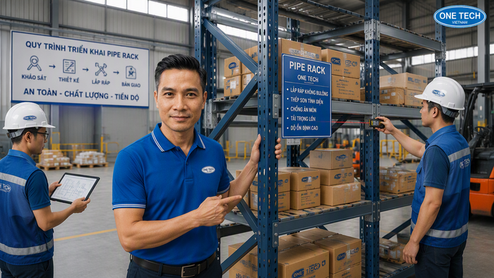 Quy trình lắp đặt kệ để ống thép Thanh Hóa Quy trình lắp đặt kệ để ống thép Thanh Hóa từ khảo sát đến bàn giao