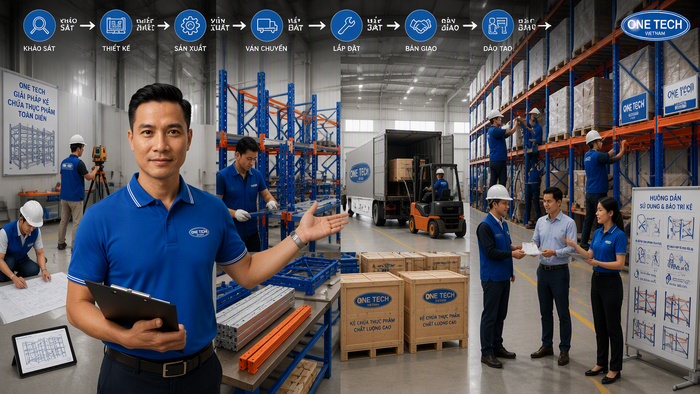 Quy trình lắp đặt kệ kho thực phẩm Thanh Hóa Quy trình lắp đặt kệ kho thực phẩm Thanh Hóa từ khảo sát đến bàn giao