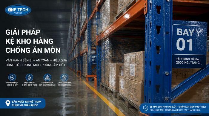 Sơn chống rỉ kệ kho logistics Thanh Hóa Sơn chống rỉ bảo vệ kệ kho logistics Thanh Hóa trong môi trường ẩm
