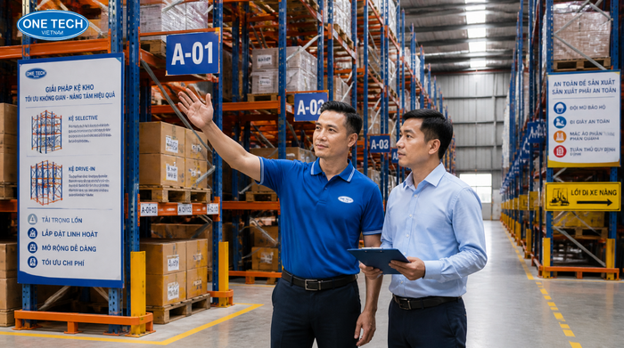 Tư vấn kệ kho logistics Thanh Hóa OneTech Tư vấn thiết kế kệ kho logistics Thanh Hóa trực thuộc OneTech