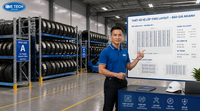 Tư vấn thiết kế kệ để lốp xe theo mặt bằng kho Tư vấn thiết kế kệ để lốp xe theo mặt bằng kho