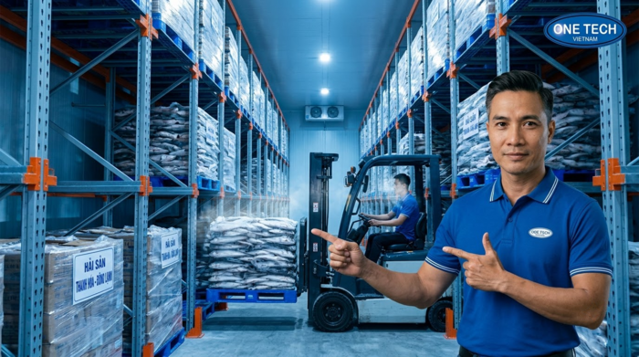 Kệ Drive In tối ưu mật độ lưu trữ cho kho lạnh thủy hải sản Thanh Hóa