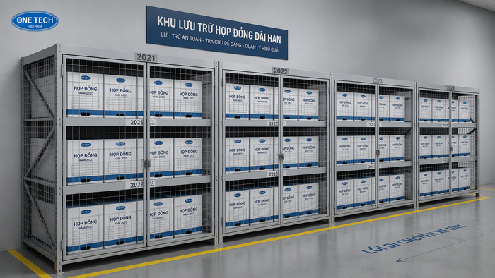 Kệ lưu trữ hợp đồng phân khu khoa học Kệ lưu trữ hợp đồng phân khu theo năm tại Thanh Hóa
