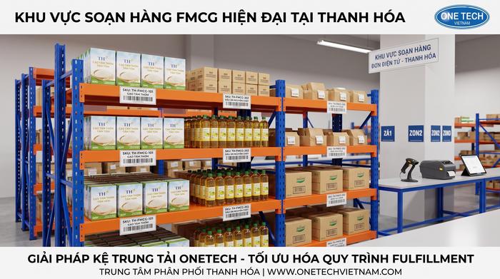 Kệ trung tải cho khu soạn hàng FMCG tại Thanh Hóa