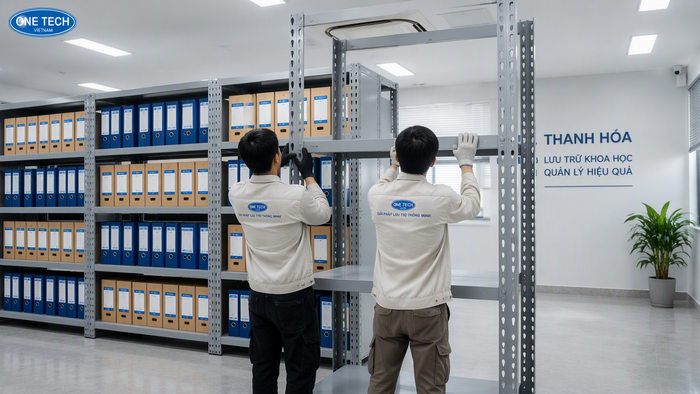 Lắp đặt kệ lưu trữ hồ sơ tại Thanh Hóa Lắp đặt kệ lưu trữ hồ sơ tại Thanh Hóa cho văn phòng và kho tài liệu