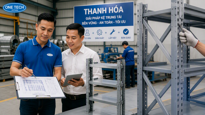 Quy trình tư vấn sản xuất lắp đặt kệ trung tải tại Thanh Hóa